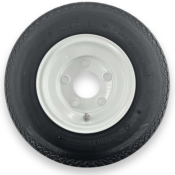 Rubbermaster - Steel Master Rubbermaster 4.80-8 6 Ply Highway Rib Tire and 5 on 4.5 Stamped Wheel Assembly 598925 - main